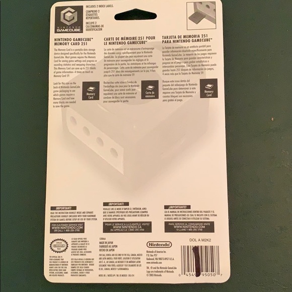 Ninetendo Gamecube memory card 251 - Picture 4 of 8